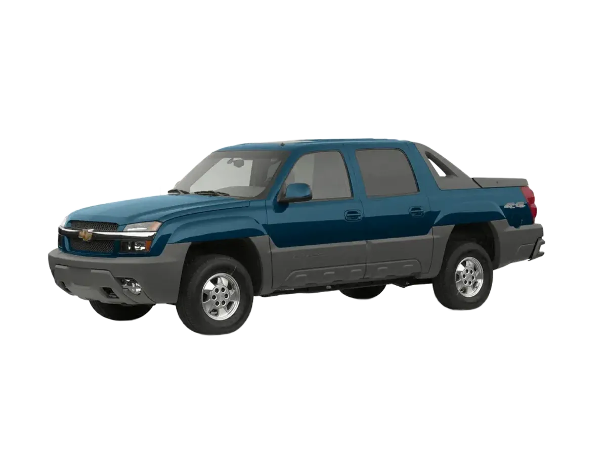 Chevrolet Avalanche 2002-2006 Crew Window Tint Template PDF