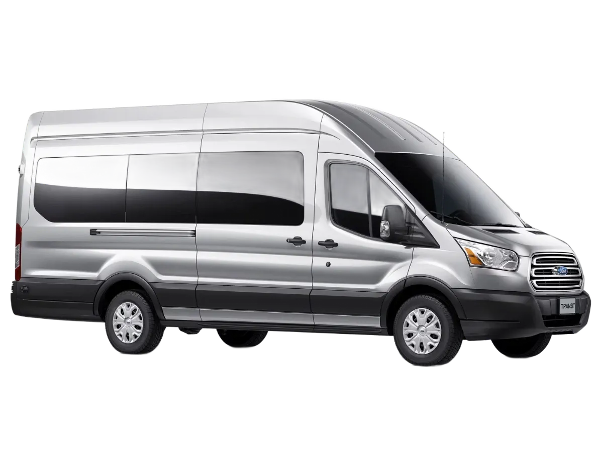 Ford Transit 2015-2025 Passenger High Roof Van Window Tint Template PDF