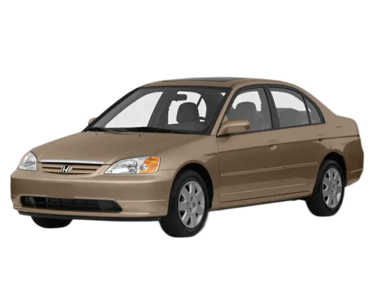 Honda Civic 2001-2005 4D Sedan Window Tint Template Pack PDF