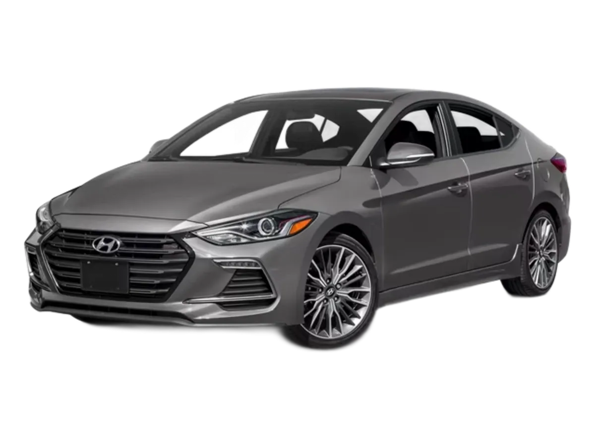Hyundai Elantra 2017-2020 4 Door Sedan Window Tint Template Pack PDF