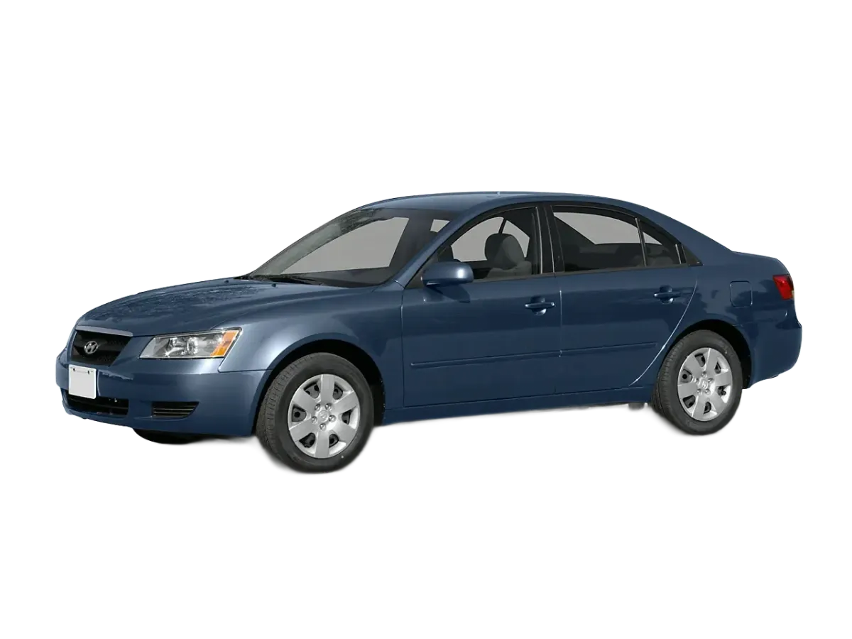 Hyundai Sonata 2006-2010 4D Sedan Window Tint Template PDF