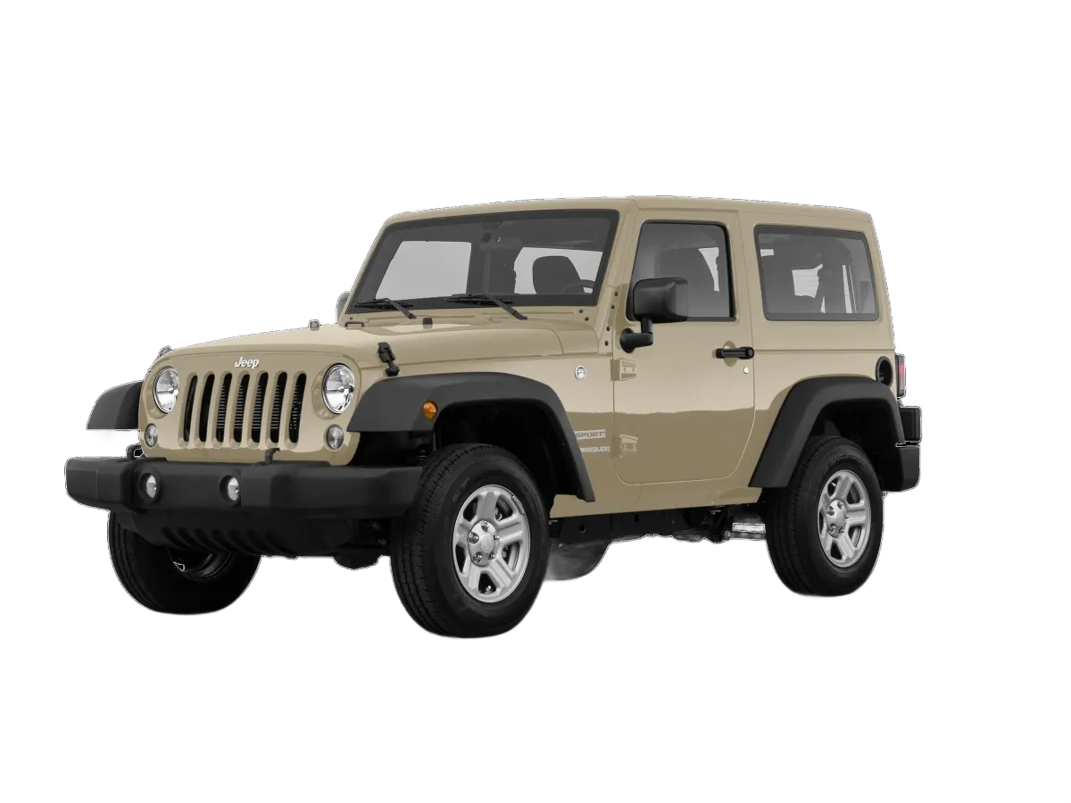 Jeep Wrangler 2011-2018 2 Door SUV Window Tint Template PDF - Image 1