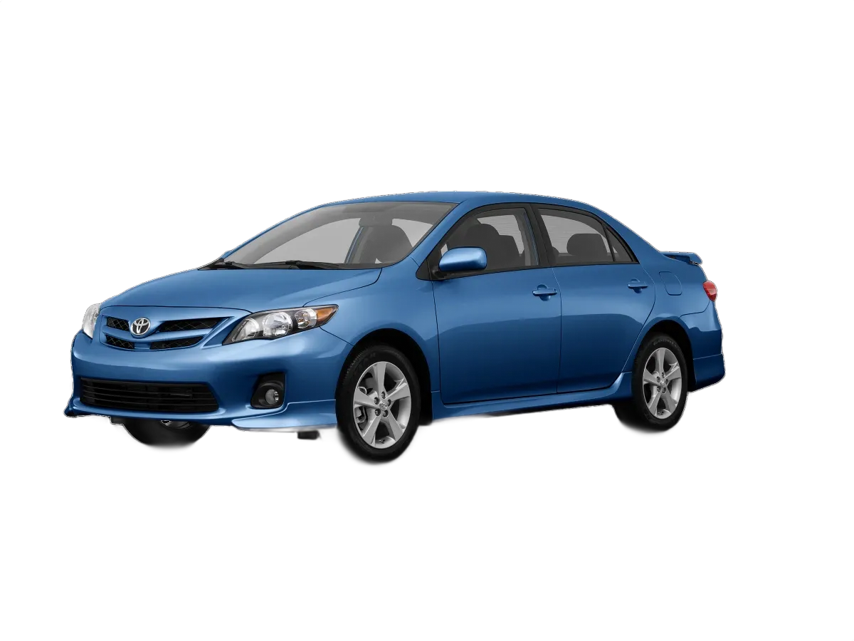 Toyota Corolla 2009-2013 4D Sedan Window Tint Template PDF