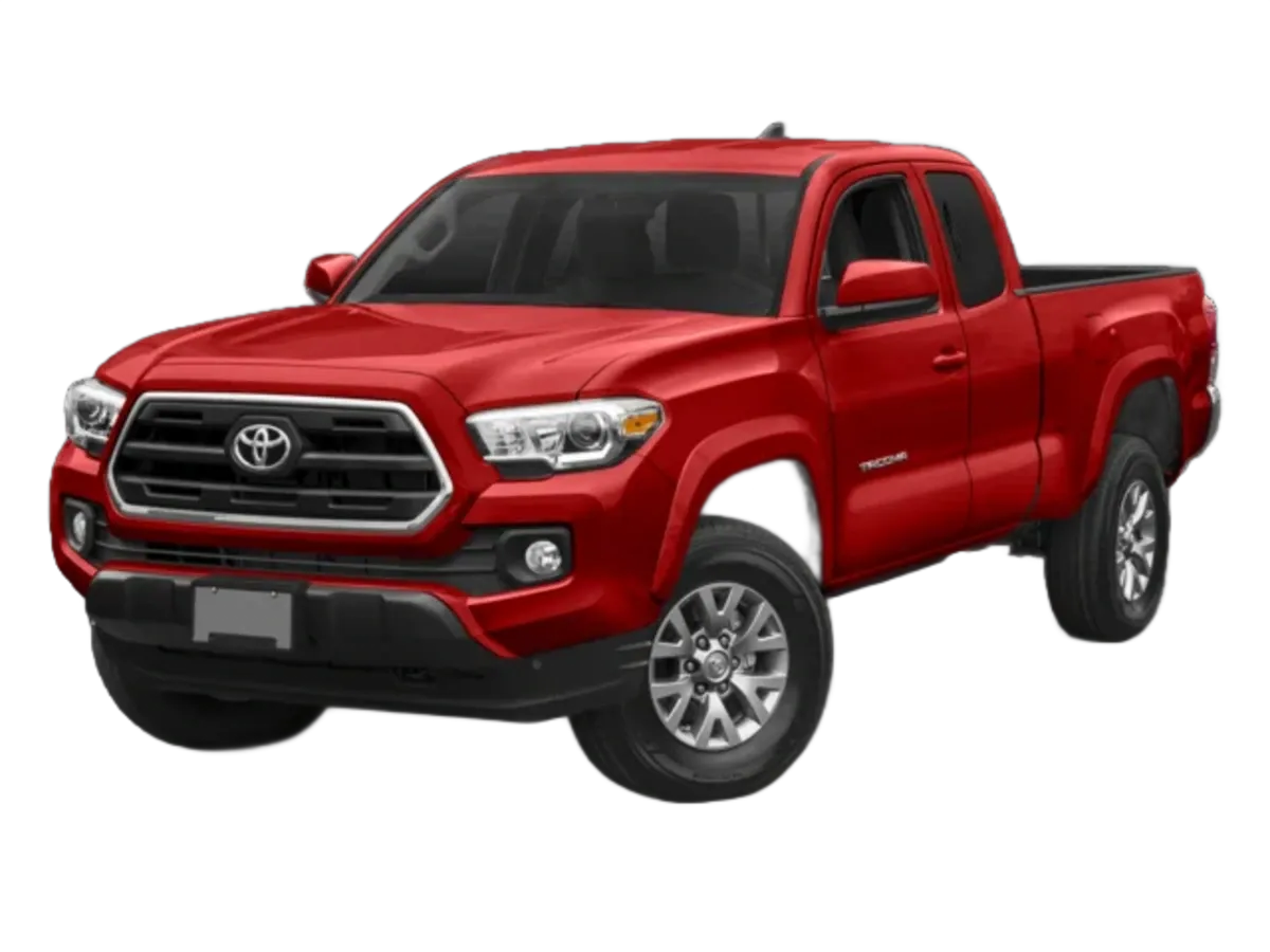 Toyota Tacoma 2016-2023 Ext Cab Window Tint Template PDF